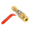 1/2" Push Fit Slip Ball Valve, Red (Lead Free)