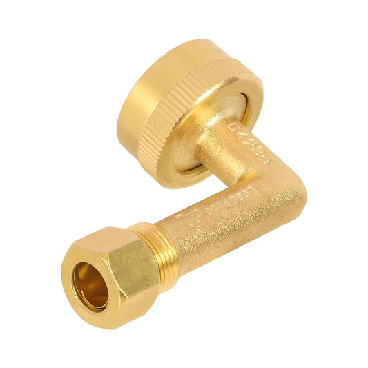 3/8" OD x 3/4" F FHT Dishwasher Swivel Elbow