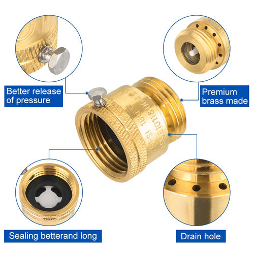 Anti Siphon Vacuum Breakers Set, 3/4" Backflow Preventer