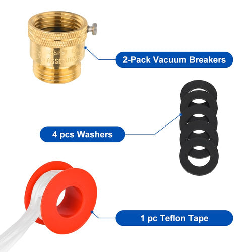 10 Pcs Anti Siphon Vacuum Breakers Set, 3/4" Backflow Preventer Plumbingsell