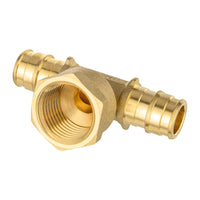 PEX A Expansion 1/2" PEX x 1/2" PEX x 1/2" Female Threaded F1906 Tee (Lead Free) Plumbingsell