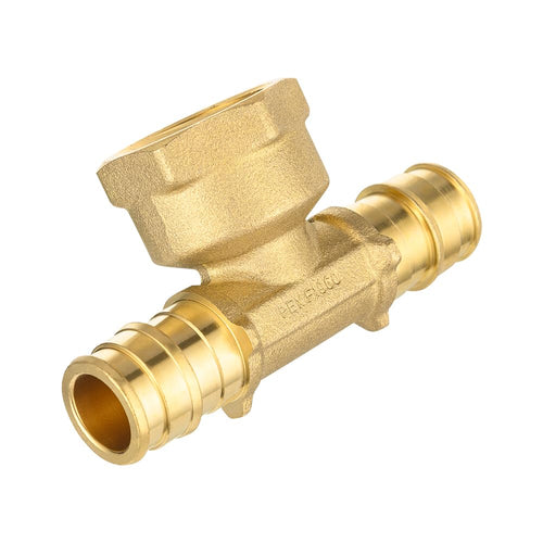 PEX A Expansion 1/2" PEX x 1/2" PEX x 1/2" Female Threaded F1906 Tee (Lead Free) Plumbingsell
