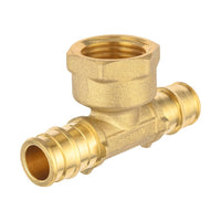 PEX A Expansion 1/2" PEX x 1/2" PEX x 1/2" Female Threaded F1906 Tee (Lead Free) Plumbingsell