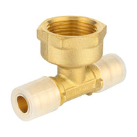 PEX A Expansion 1/2" PEX x 1/2" PEX x 3/4" Female Threaded F1906 Tee (Lead Free) Plumbingsell