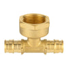 PEX A Expansion 1/2" PEX x 1/2" PEX x 3/4" Female Threaded F1906 Tee (Lead Free) Plumbingsell