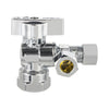 1/2" FIP x 3/8" OD Compr. x 3/8" OD Compr. Split Angle Stop Valve, 1/4 Turn (Lead Free)