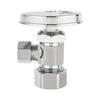 1/2" Nominal (5/8" OD) Comprx 3/8" OD Compr. Angle Stop Valve, Multi Turn (Lead Free)