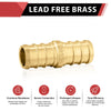 PEX-B Crimp 3/8" PEX X 3/8" PEX Coupling (Lead Free) Plumbingsell