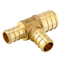 PEX-B Crimp 1" PEX x 3/4" PEX x 3/4" PEX Reducing Tee (Lead Free) Plumbingsell