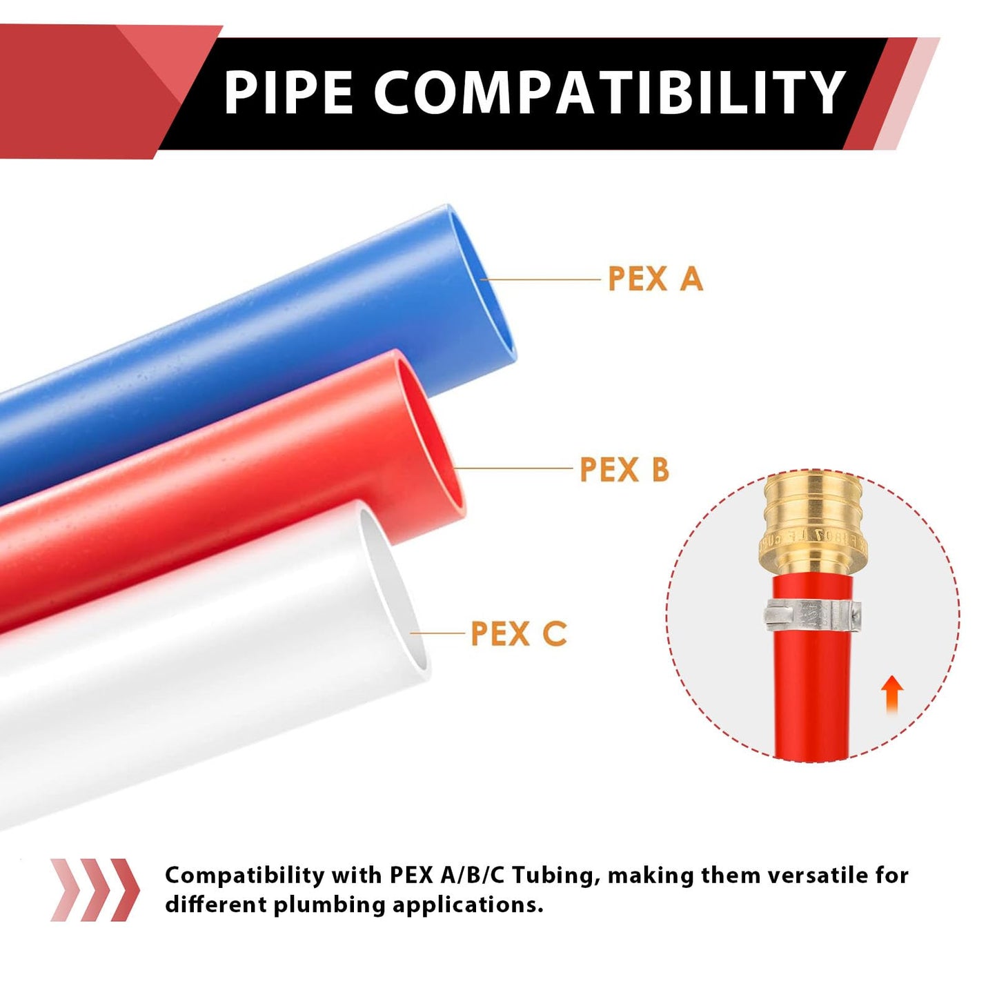 PEX-B Crimp 3/4" PEX x 3/4" Female Threaded Adapter (Lead Free)