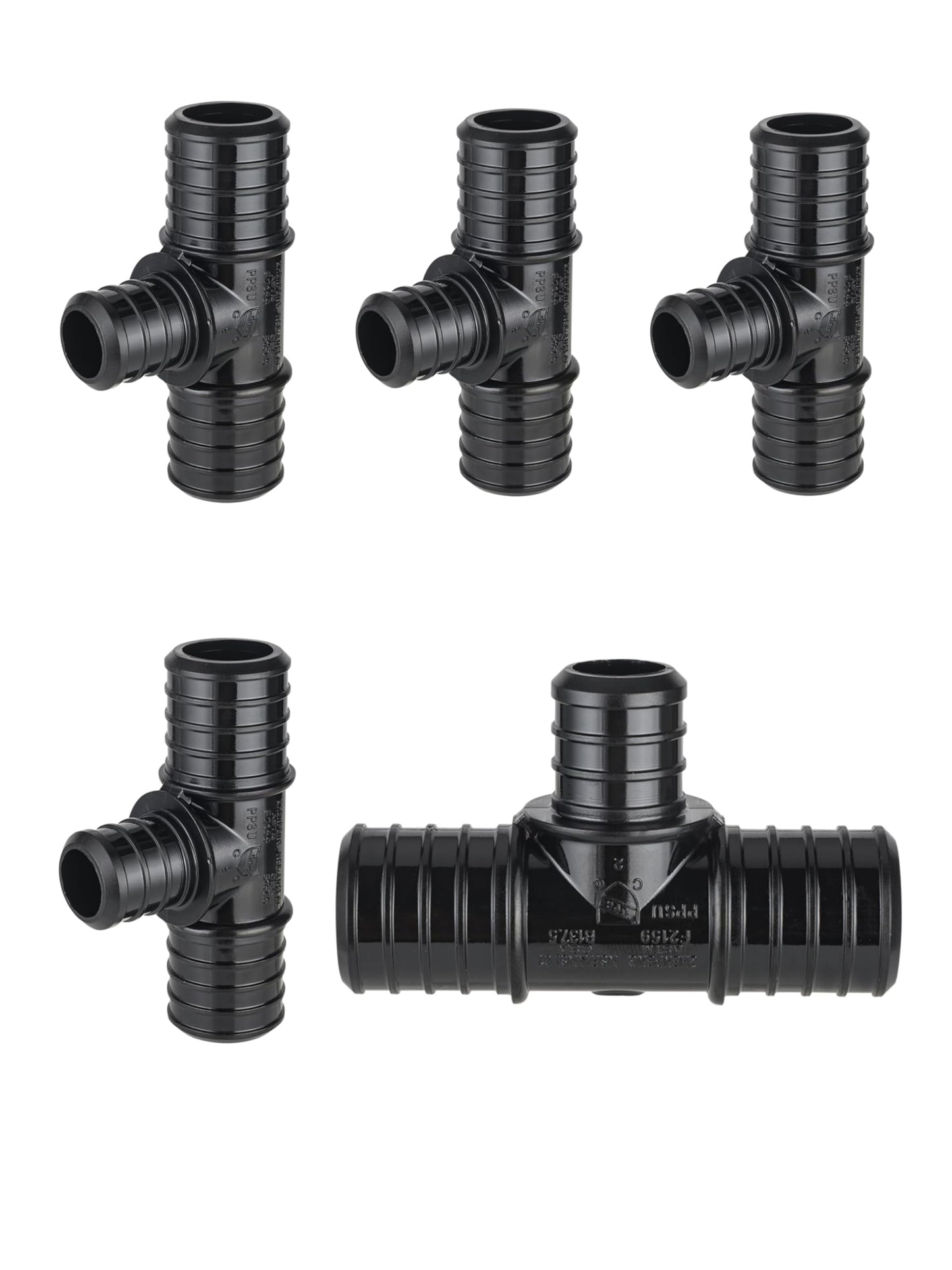 PEX-B Crimp 1" x 1" x 3/4" PPSU PEX Tee