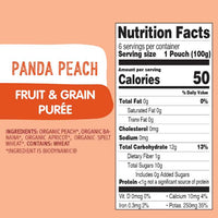 Organic Panda Peach - Fruit & Grain Purée