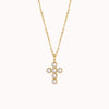 Pearl Cross Necklace Caris Jewelry