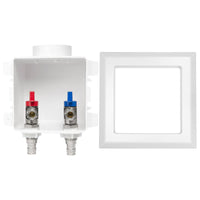 1/2" PEX Expansion (F1960) Inlet, Faucet Outlet Box, with Installed 1/4 Turn Ball Valve Plumbingsell