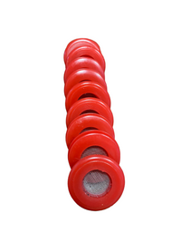 Red Polyurethane Seal With Filter Gladhand 10 PACK | 10017RF RatchetStrap.Com
