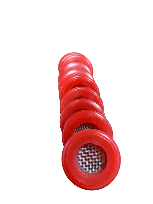 Red Polyurethane Seal With Filter Gladhand 10 PACK | 10017RF RatchetStrap.Com