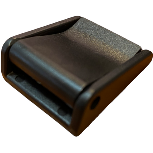1" Black Acetal Cam Buckle / Cam Lever | 1CL RatchetStrap.Com