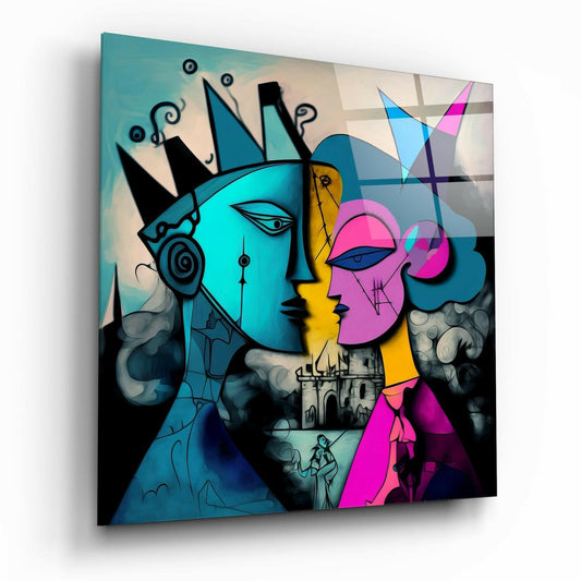Insigneart USA Picasso's Mind Glass Wall Art || Designer Collection