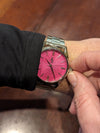 Pink Sunburst Watch The Beyond Boring Watch Company