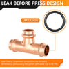 3/4" Press Copper Tee (Lead Free) Plumbingsell