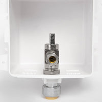 1/2" Push fit Inlet, Toilet Outlet Box, with Installed 1/4 Turn Ball Valve Plumbingsell