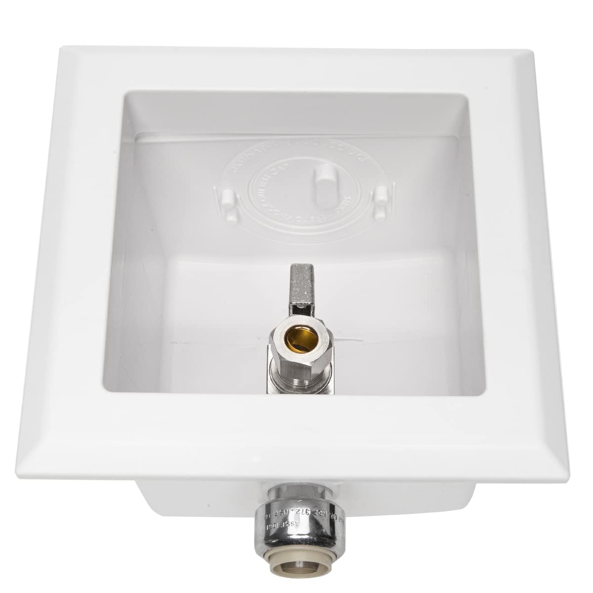 10 Pcs 1/2" Push fit Inlet, Toilet Outlet Box, with Installed 1/4 Turn Ball Valve