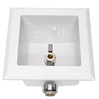 1/2" Push fit Inlet, Toilet Outlet Box, with Installed 1/4 Turn Ball Valve Plumbingsell
