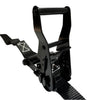 1" Black Ratchet Strap w/Vinyl S Hook LENGTH OPTIONS | FOUR PACK RatchetStrap.Com