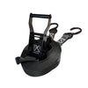 1" Black Ratchet Strap w/Vinyl S Hook  | LENGTH OPTIONS RatchetStrap.Com