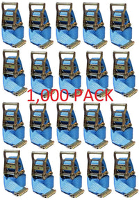 2 in x 20 ft Van Ratchet Strap E-Track w/ Spring E 1,000 PACK | R20EX1000 RatchetStrap.Com