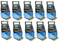 2 in x 20 Ft Van Ratchet Strap E-Track w/ Spring E 10 PACK | R20EX10 RatchetStrap.Com