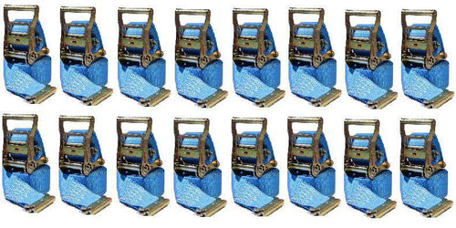 2 in x 20 Ft Van Ratchet Strap E-Track w/ Spring E 16 PACK | R20EX16 RatchetStrap.Com