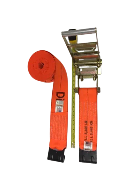 DiamondWeave™ 2" x 30 Ft Ratchet Strap w/ Flat Hooks  | R30FDW RatchetStrap.Com