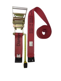 DiamondWeave™ 2" x 30 Ft Ratchet Strap w/ Flat Hooks  | R30FDW RatchetStrap.Com