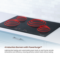 Rangaire 30" Induction Cooktop 4 Burners RCI301S Rangaire Appliances