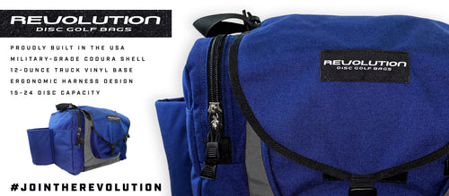 Revolution Carolina Team V3 Disc Golf Bag - Sapphire Gotta Go Gotta Throw
