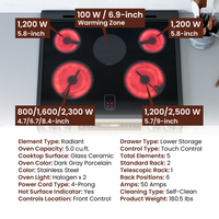 Rangaire 30" Electric Range Self-cleaning Air Fry True Convection Oven Slide-in Stainless Steel RRE303GS Rangaire Appliances