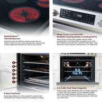 Rangaire 30" Electric Range Self-cleaning Air Fry True Convection Oven Slide-in Stainless Steel RRE303GS