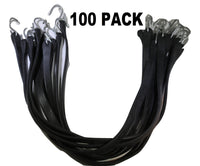 31 Inch Rubber Tarp Straps w/ Crimped S Hooks | 100 PACK RatchetStrap.Com
