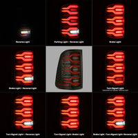 AlphaRex 19-22 Ram 1500 LUXX-Series LED Tail Lights Black-Red OffRoadUSA.com