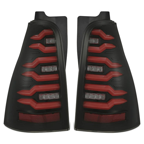 AlphaRex 03-09 Toyota 4Runner LUXX-Series LED Tail Lights Black Red OffRoadUSA.com