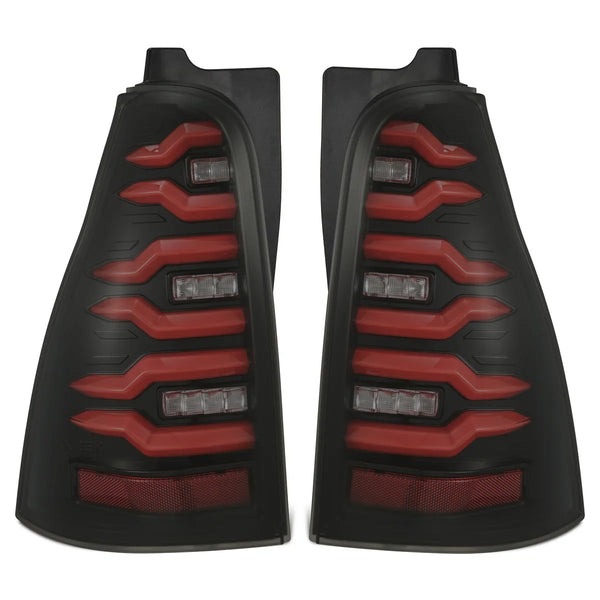 AlphaRex 03-09 Toyota 4Runner LUXX-Series LED Tail Lights Black Red OffRoadUSA.com