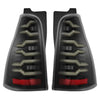 AlphaRex 03-09 Toyota 4Runner LUXX-Series LED Tail Lights Alpha-Black OffRoadUSA.com