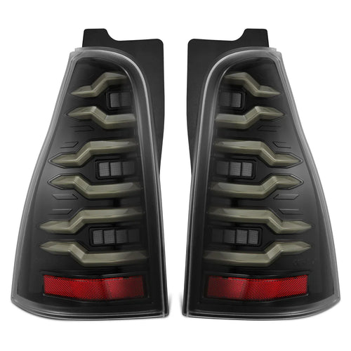 AlphaRex 03-09 Toyota 4Runner LUXX-Series LED Tail Lights Alpha-Black OffRoadUSA.com