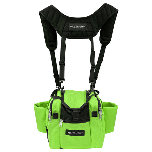 Revolution Mini Deluxe V3 Disc Golf Bag - Lime Green Gotta Go Gotta Throw