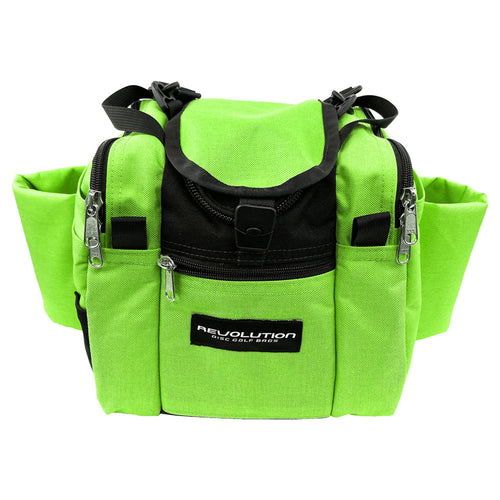 Revolution Mini Deluxe V3 Disc Golf Bag - Lime Green Gotta Go Gotta Throw