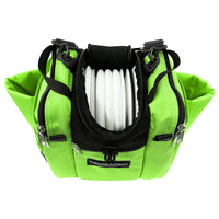 Revolution Mini Deluxe V3 Disc Golf Bag - Lime Green Gotta Go Gotta Throw
