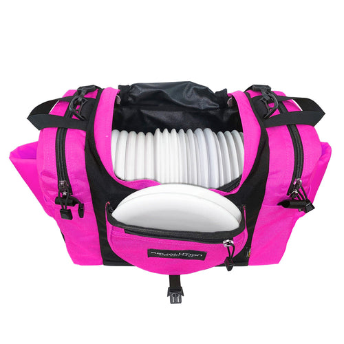 Revolution Carolina Team V3 Disc Golf Bag - Brilliant Rose Gotta Go Gotta Throw