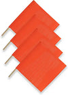 Red Warning Flag - Vinyl Mesh on Wooden Dowel 4 PACK | RWFX4 RatchetStrap.Com
