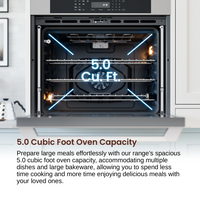 Rangaire 30" Single Electric Wall Oven Self-cleaning Air Fry True Convection Stainless Steel RWOS301GS Rangaire Appliances